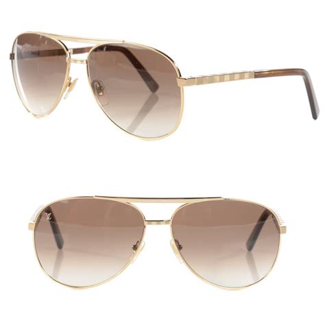 attitude pilote gold louis vuitton sunglasses